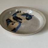 Ceramic plate signed vintage 70s