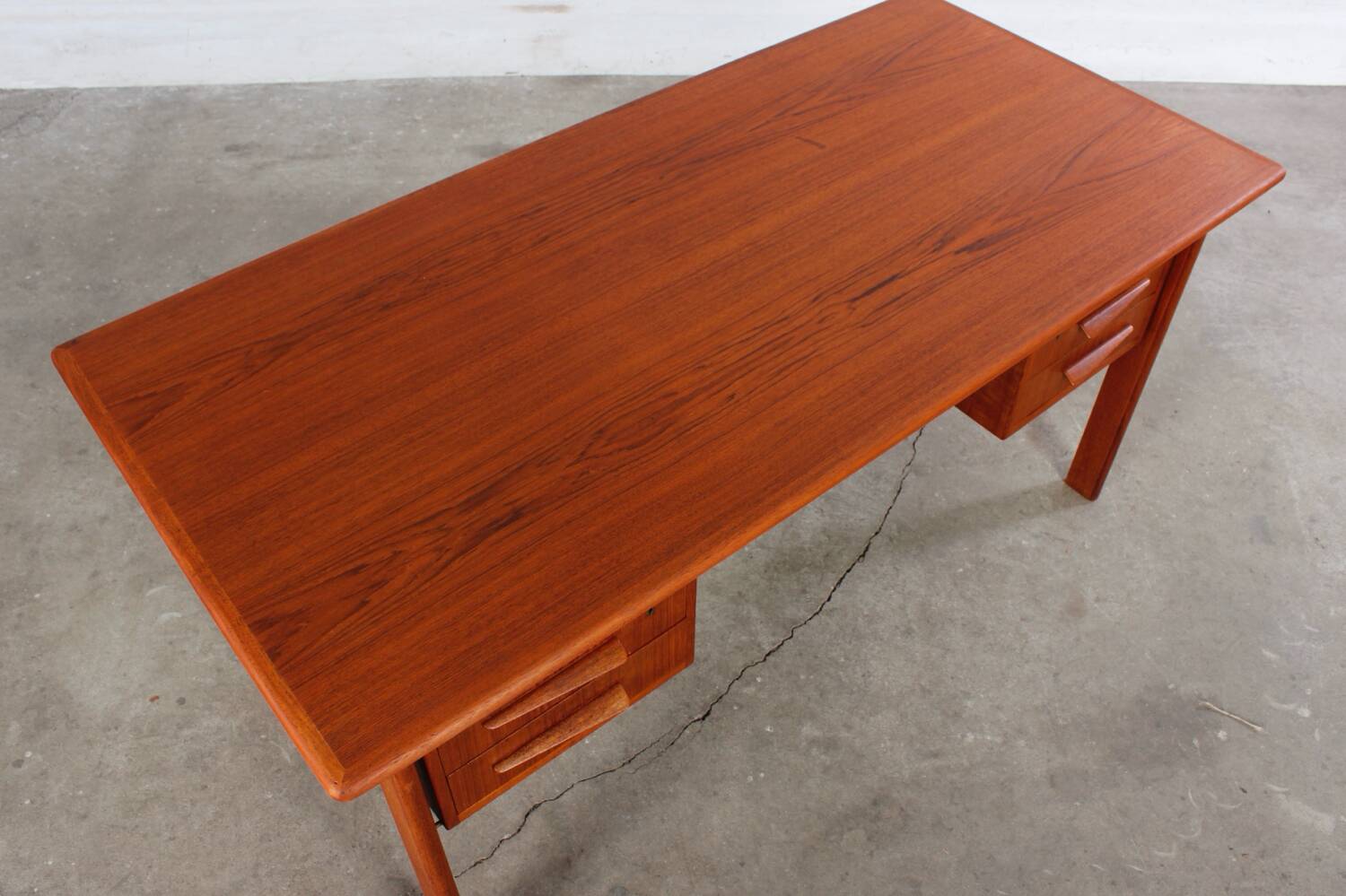 Vintage Teak Schreibtisch Desk Mid Century Danish Design 60er