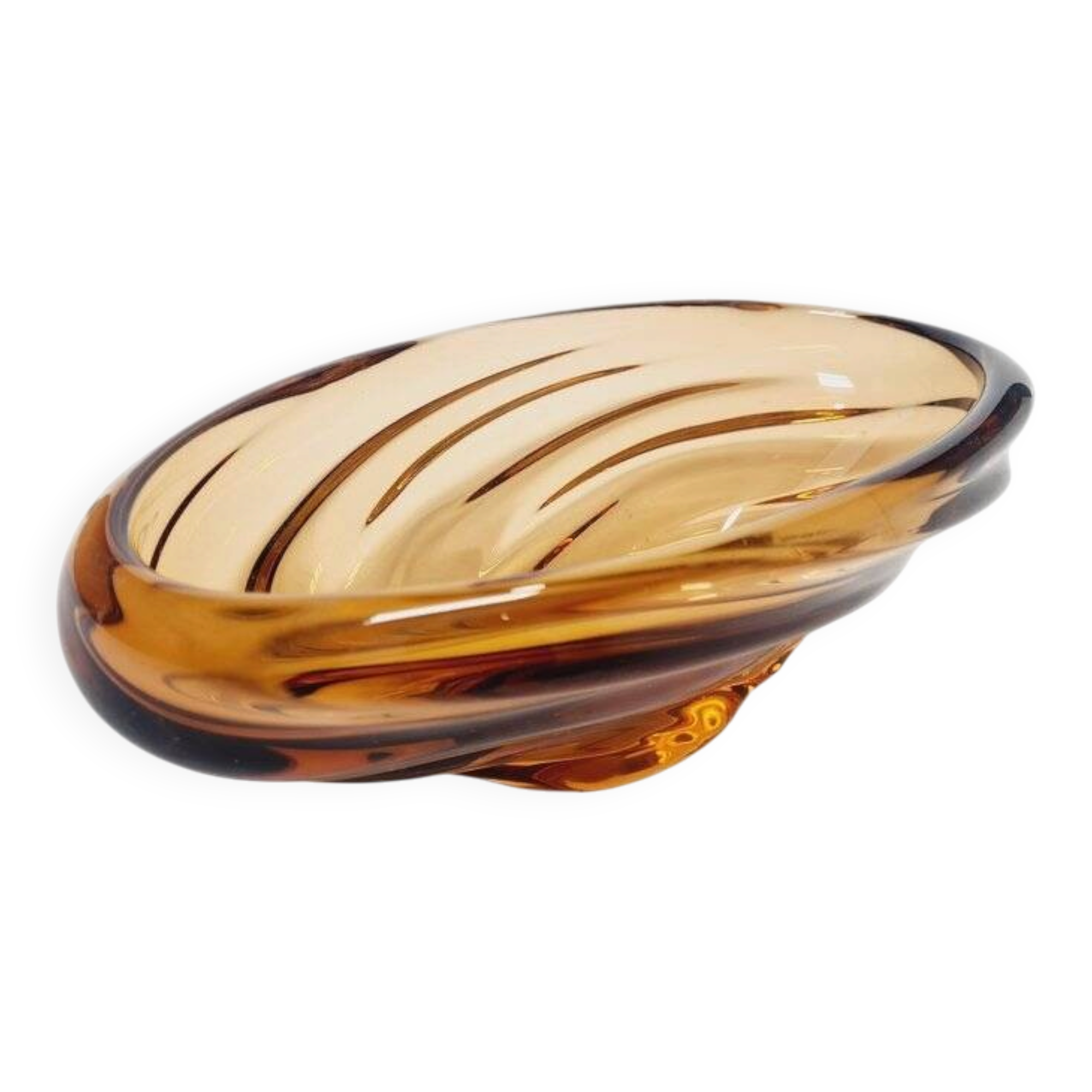 Fruit bowl attributed to J. Hospodek for Chribska Sklara, former Czechoslovakia, 1960s