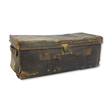 Vintage antique leather suitcase