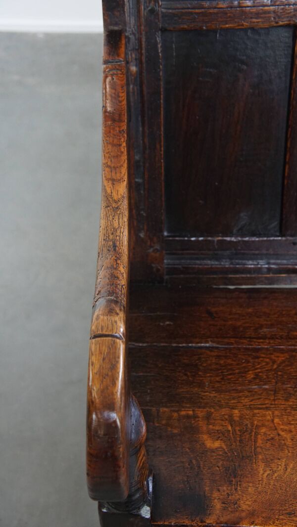 Chaise / chaise d'appoint en chêne antique du XVIIe siècle