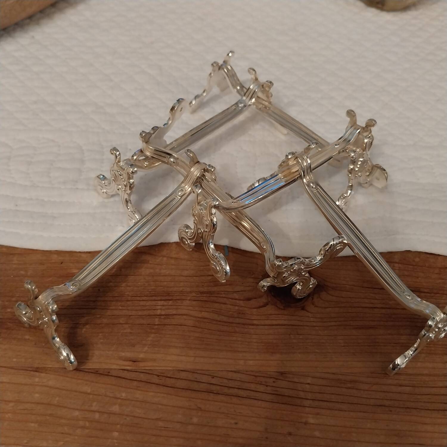 Christofle silver metal knife holders