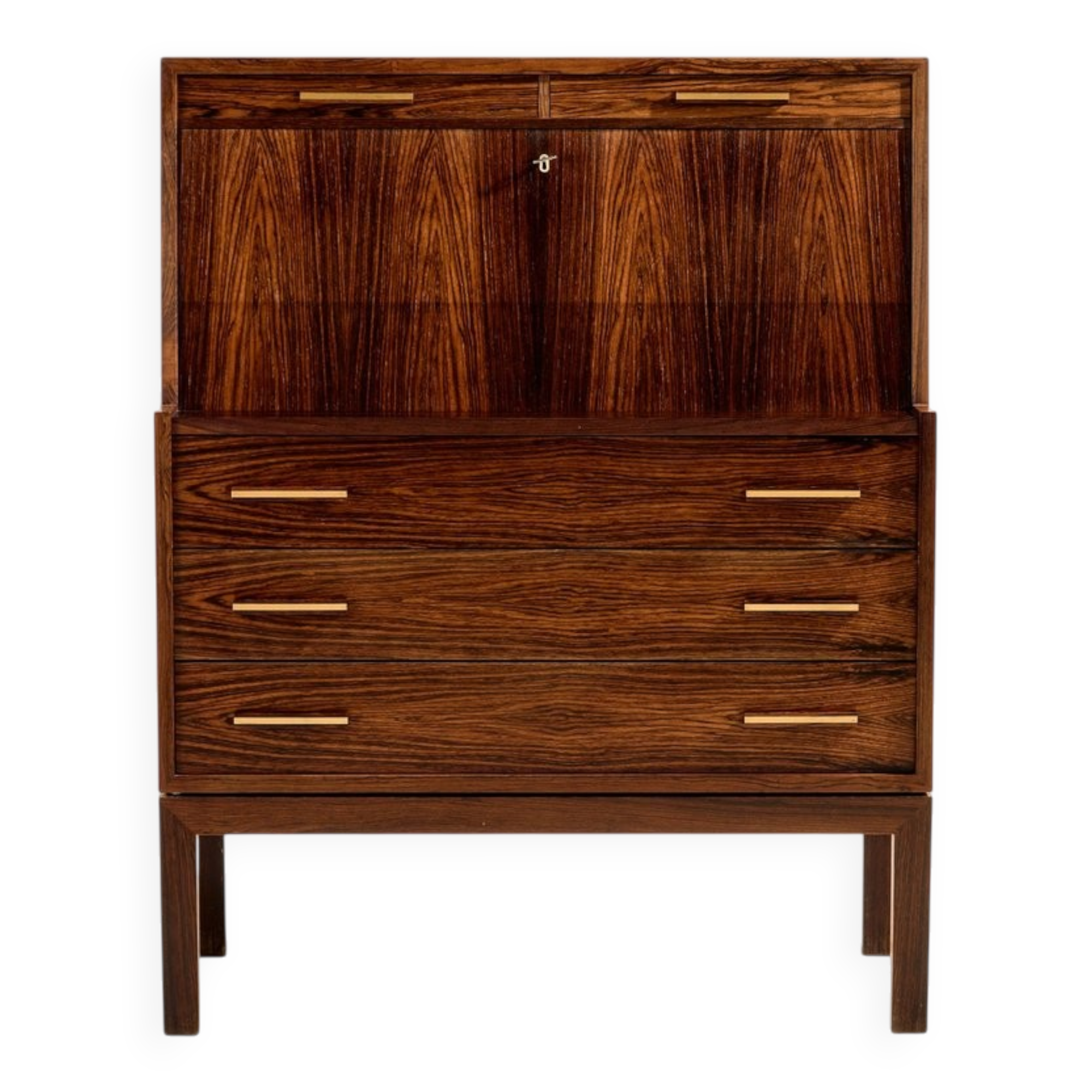 Rosewood Bureau Desk by Gunnar Falsig, 1960s