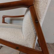 Pair of Jiroutek armchairs by Interier Praha, Vintage Czech 1960s