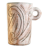 Ceramic cup shape by cécile dein circa 1960