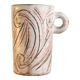 Ceramic cup shape by cécile dein circa 1960