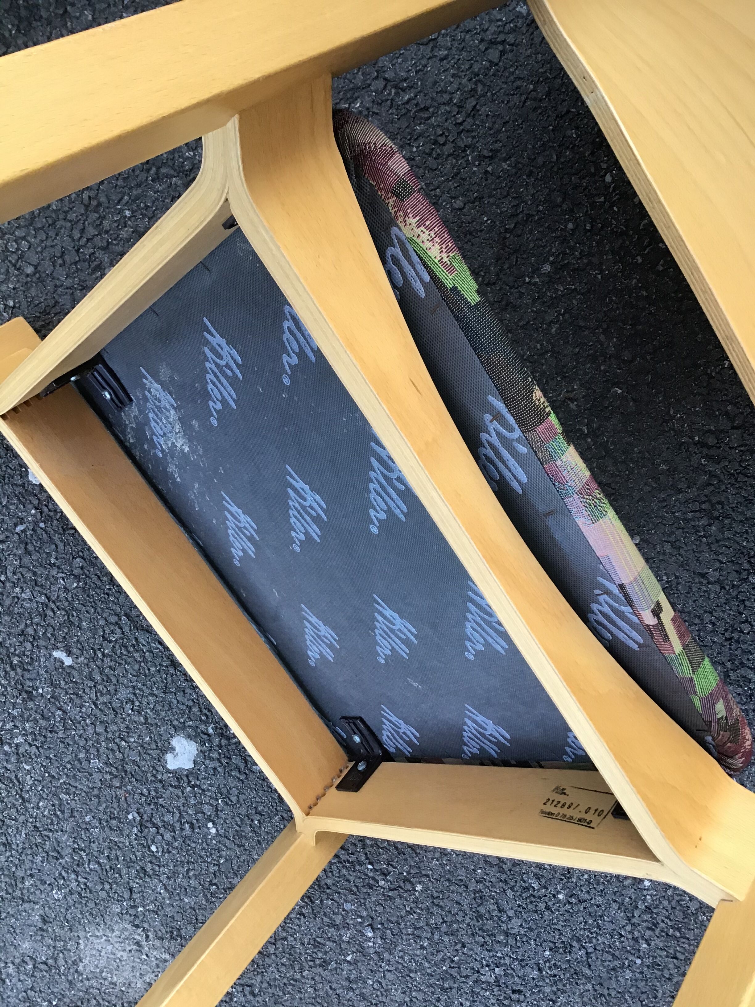 Vintage chairs 1980s Hiller Scandinavian design