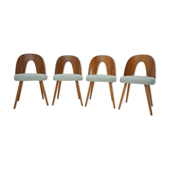 4 chaises de salle à manger Antonin Suman des années 1960