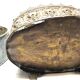 Old planter decorations medallion brass / bronze deco flower garden