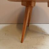 Mid Century maple round coffee table 1960's