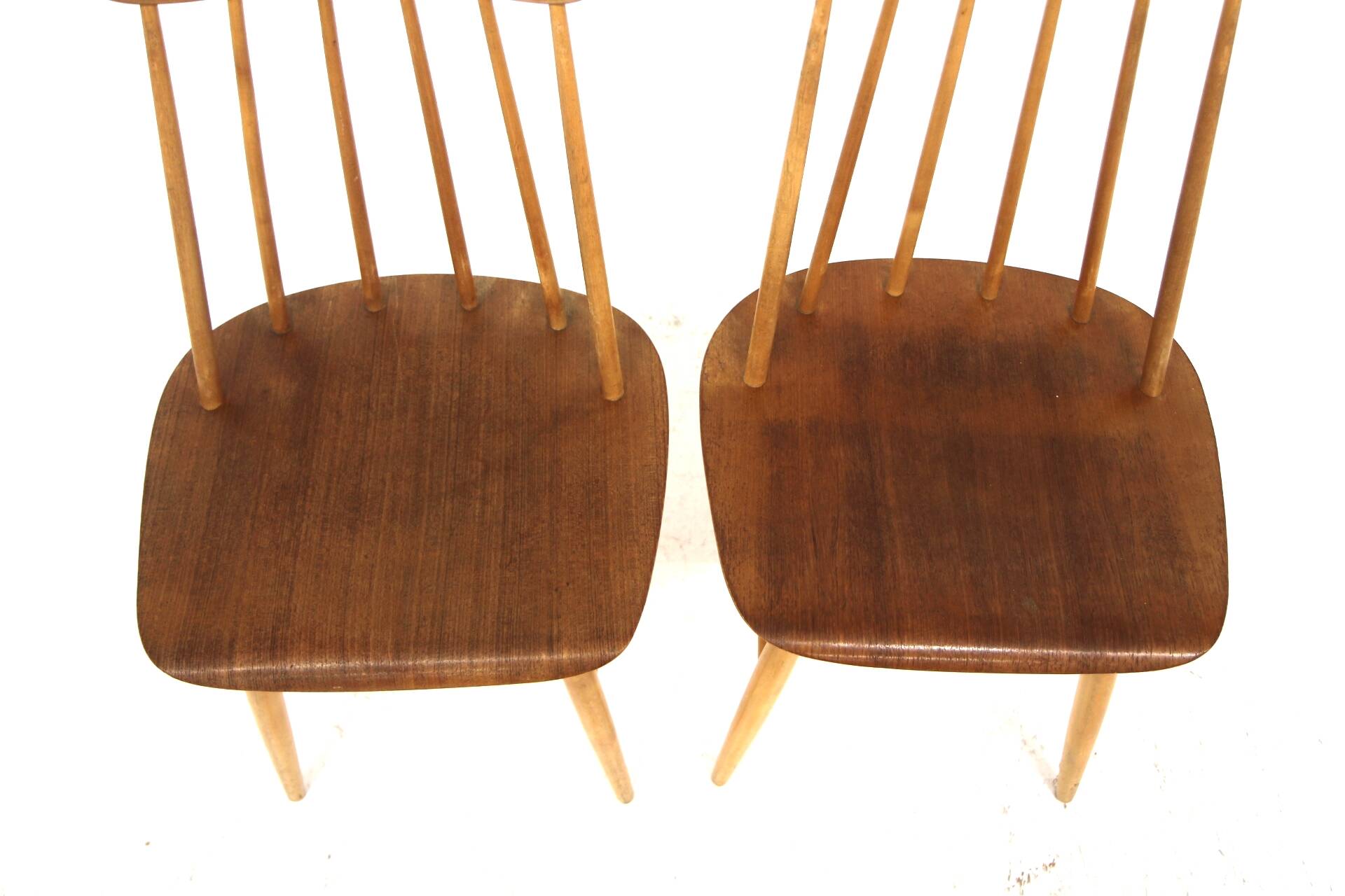 Set of 2 Scandinavian "Fanett" chairs by Ilmari Tapiovaara, Sweden, 1960
