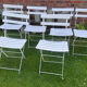Old terrace bistro chairs