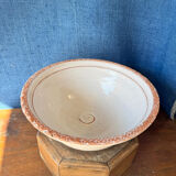 Large vintage Biot coupe in glazed ceramic, French craftsmanship.