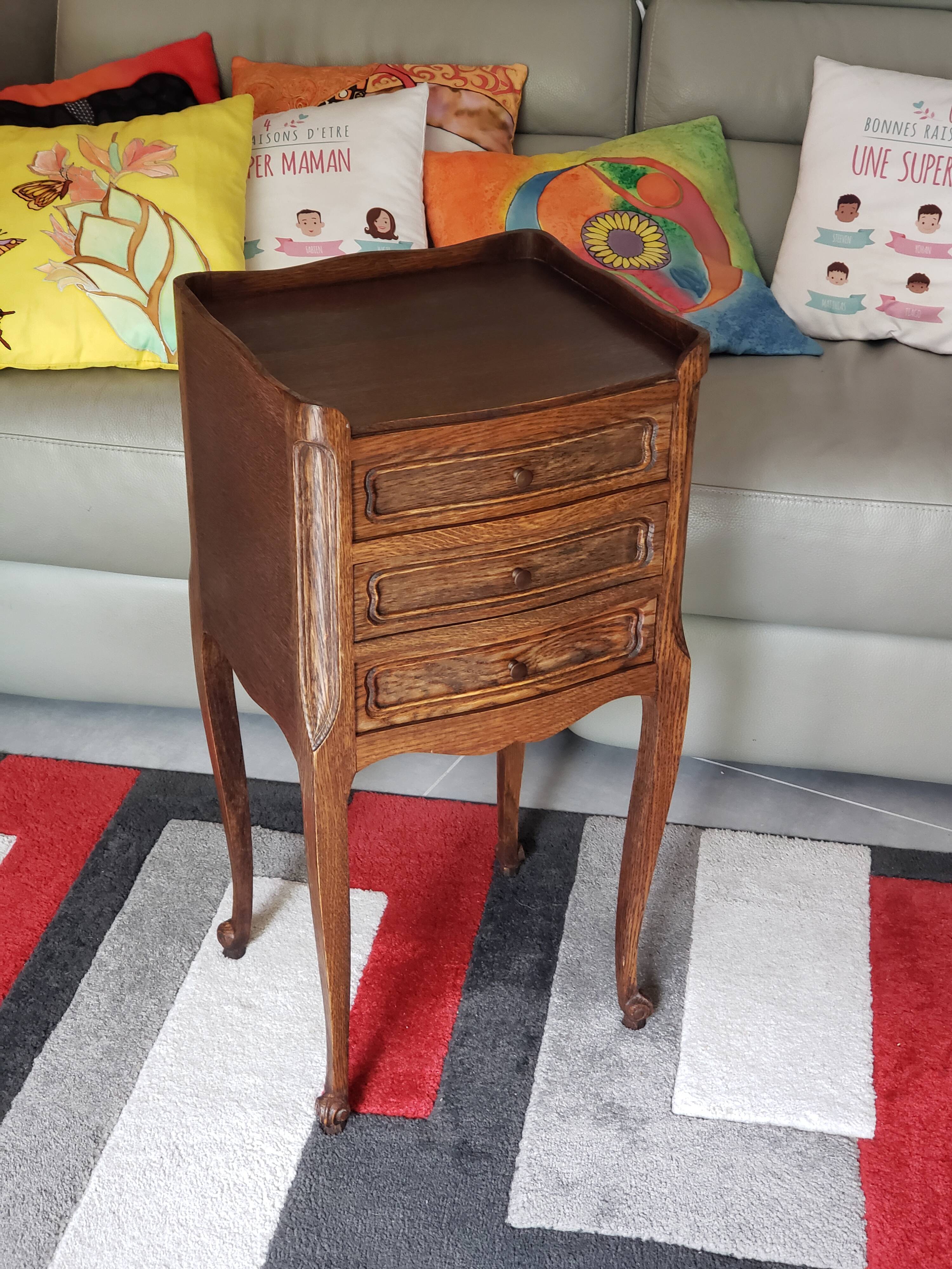 Louis XV style bedside table