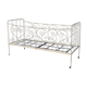 Bed in wrought iron of time end XIX painted white