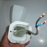 Old wall lamp for porcelain and opaline bathroom