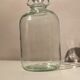 Demijohn in transparent glass