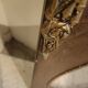 Oval and gold Art Deco mirror