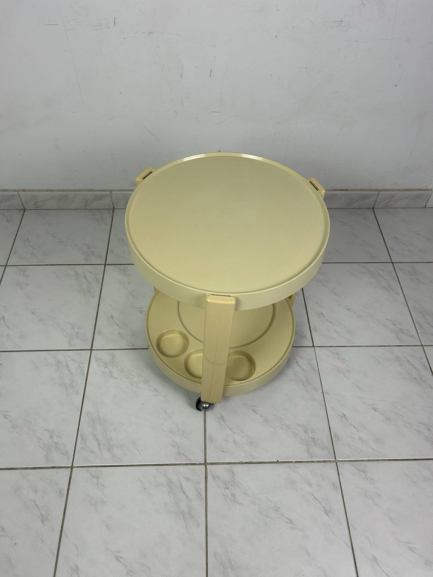 Vintage space age trolley side table