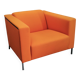 Enrico Franzolini Steel 2000 Orange Armchair for Moroso, Italy