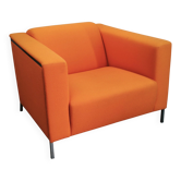 Enrico Franzolini Steel 2000 Orange Armchair for Moroso, Italy