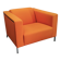 Enrico Franzolini Steel 2000 Orange Armchair for Moroso, Italy