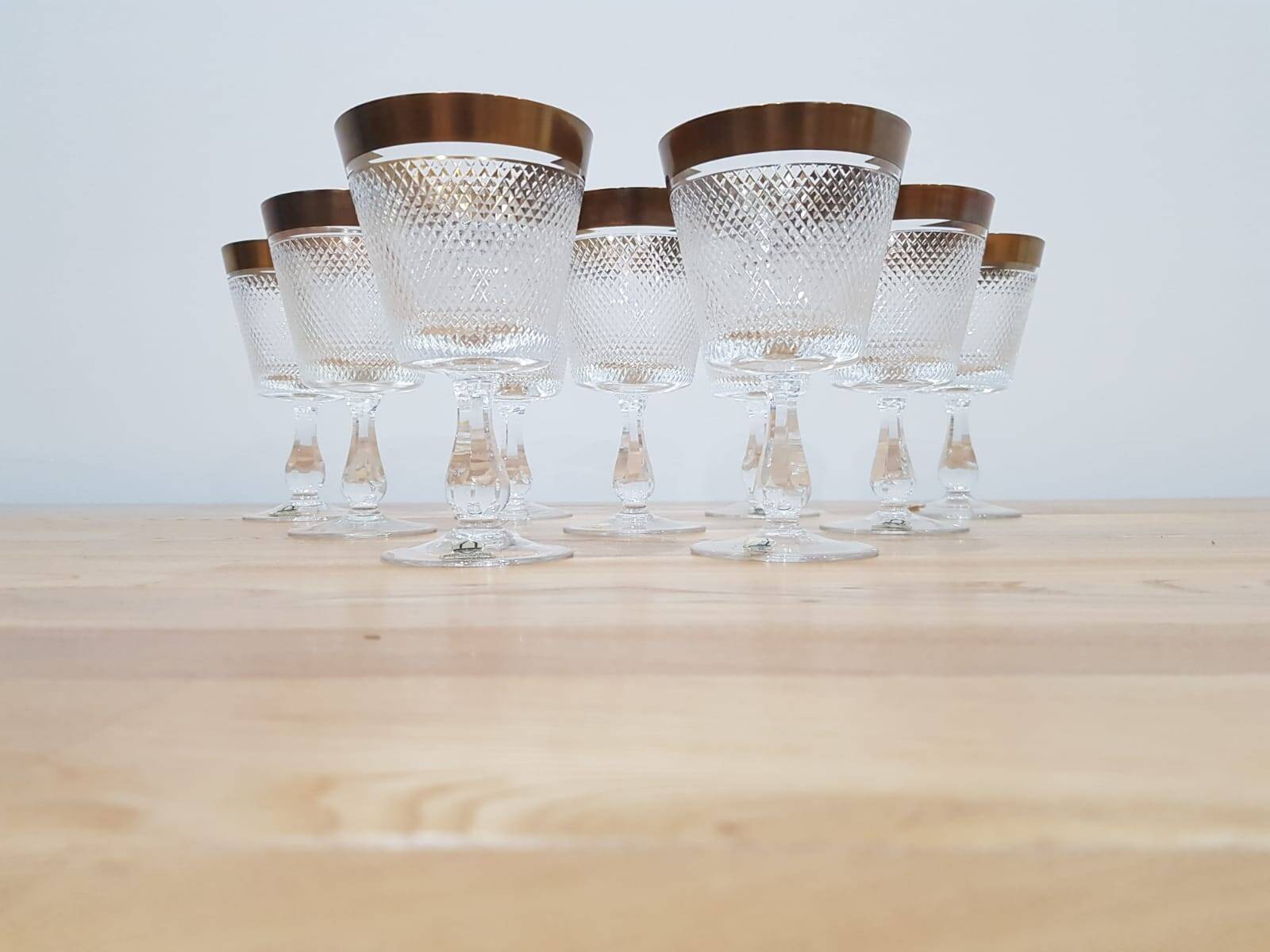 Rheinkristall crystal glasses, Germany, 1950s/60s.