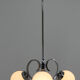 Art deco chandelier, 1930s, restored