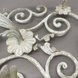 1 de 3 xxl 73cm blanc Métal Florentiner Applique murale de théâtre, Italie, années 1970