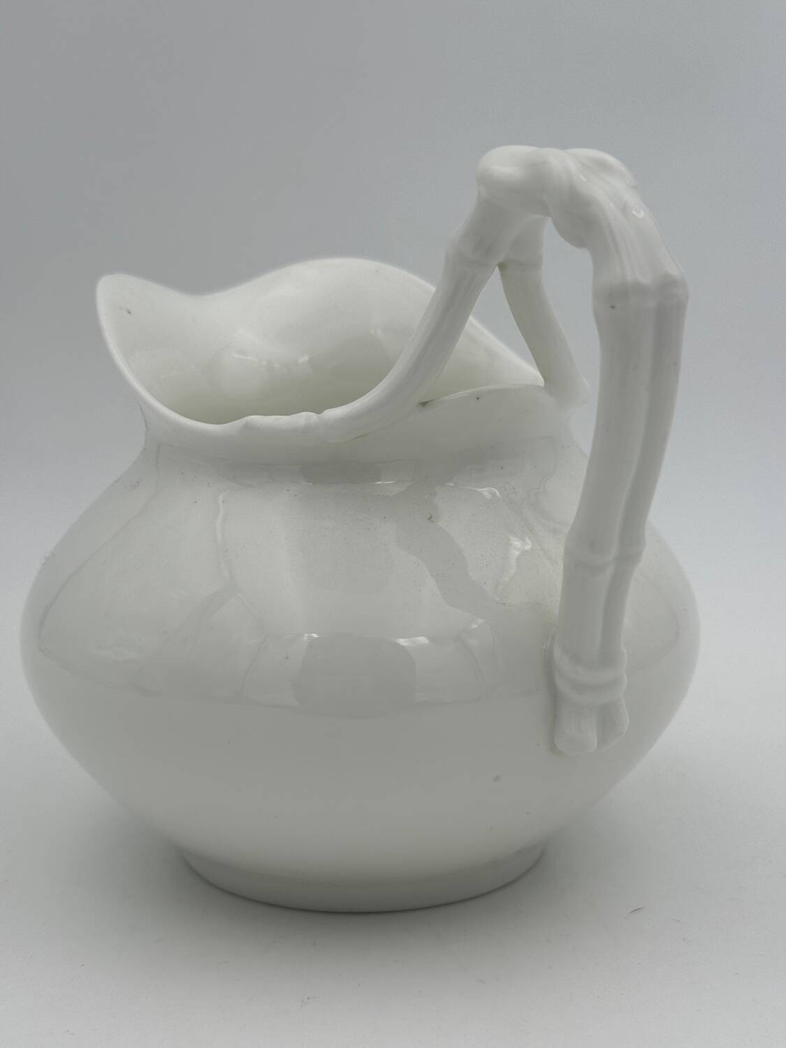 Creamer, vintage white porcelain milk jug