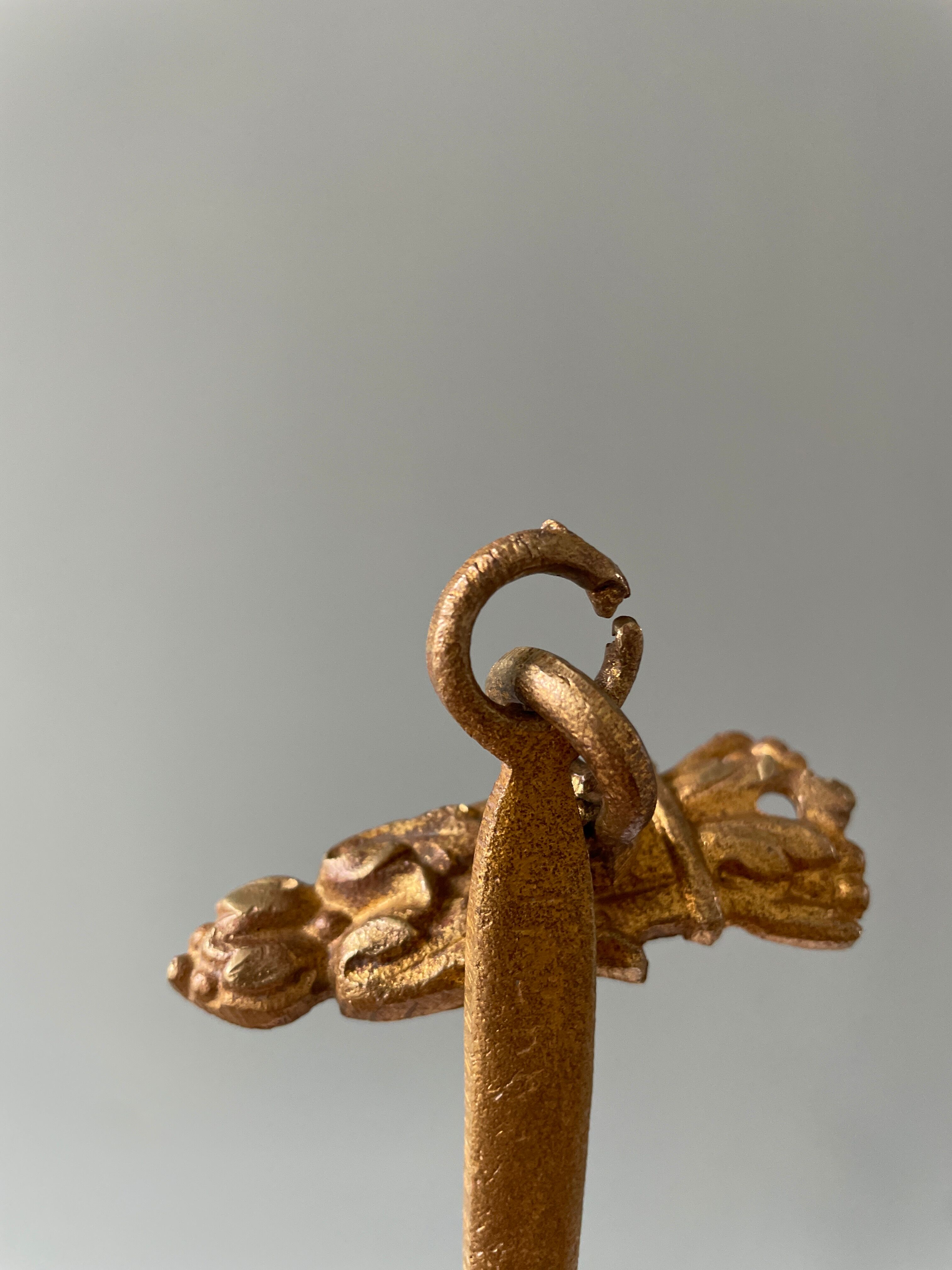 Paire de porte-embrasses en bronze Napoléon III XIXème