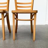 Mid-century German bentwood chairs by ZPM Radomsko for Mobilair, 1950s, set of 3.