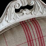 Louis Philippe style armchair, completely reupholstered