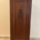 Art Deco Bonnetière Solid Oak & Griotte Marble – 1930s
