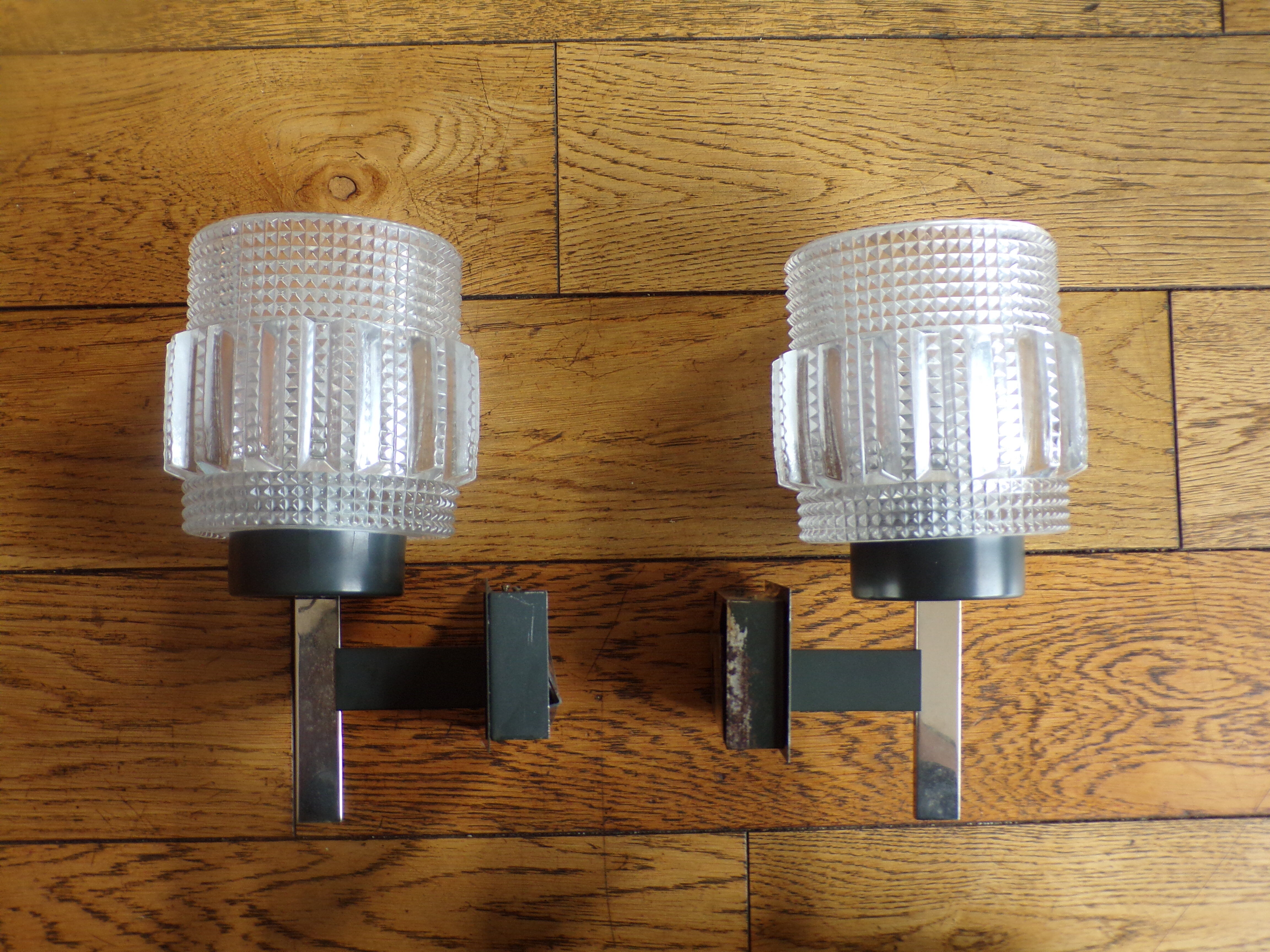 Pair of vintage neuhaus Leuchten wall light