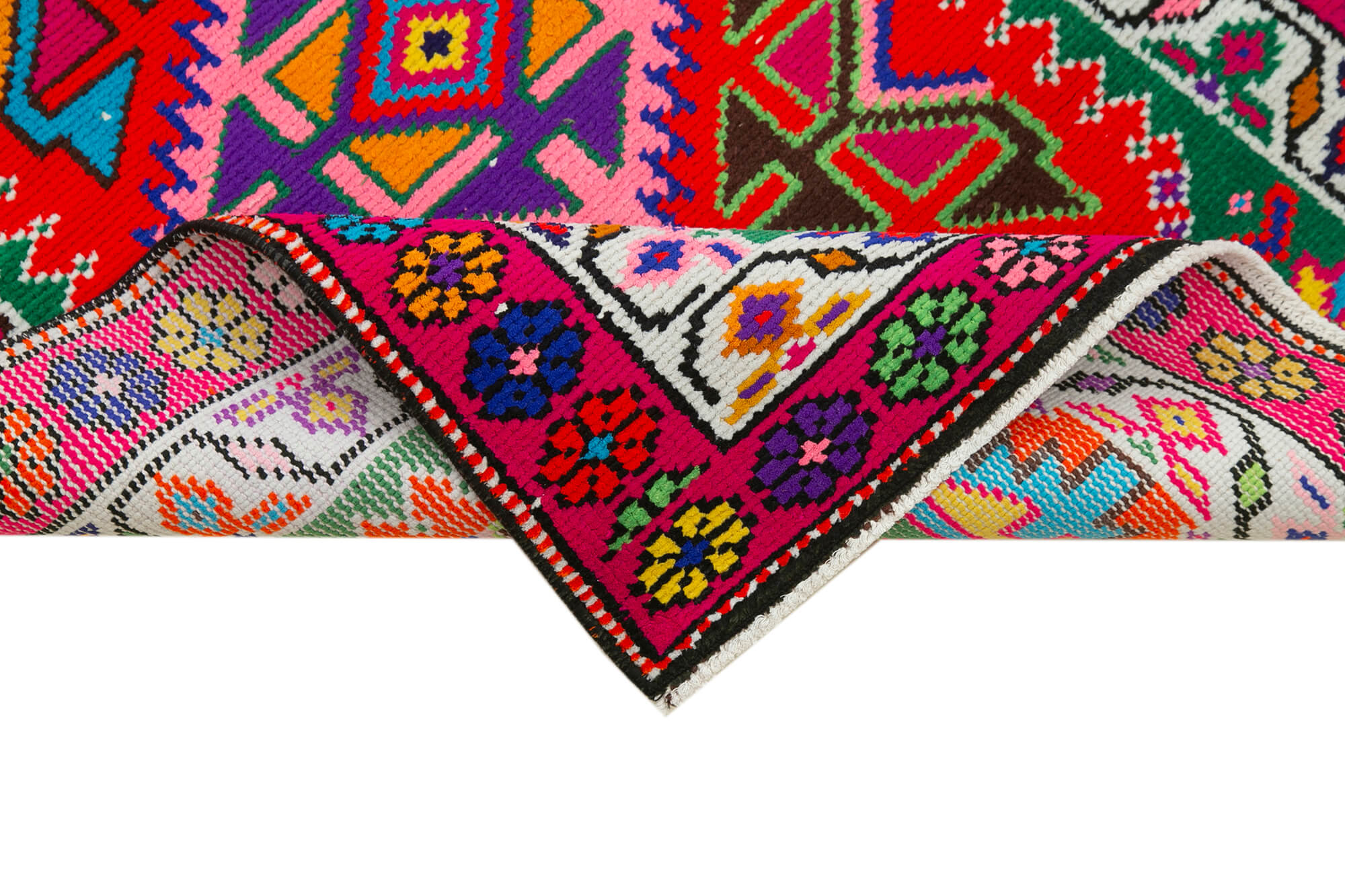 Handmade Decorative Oriental Red Runner Carpet 82 cm x 370 cm