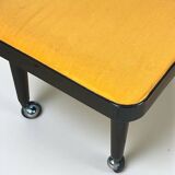 Coiffeuse et siège vintage italiens Silvi en plastique marron