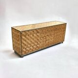 Beautiful Vintage Bamboo Sideboard in Gabriella Crespi style, Italy Circa 1970
