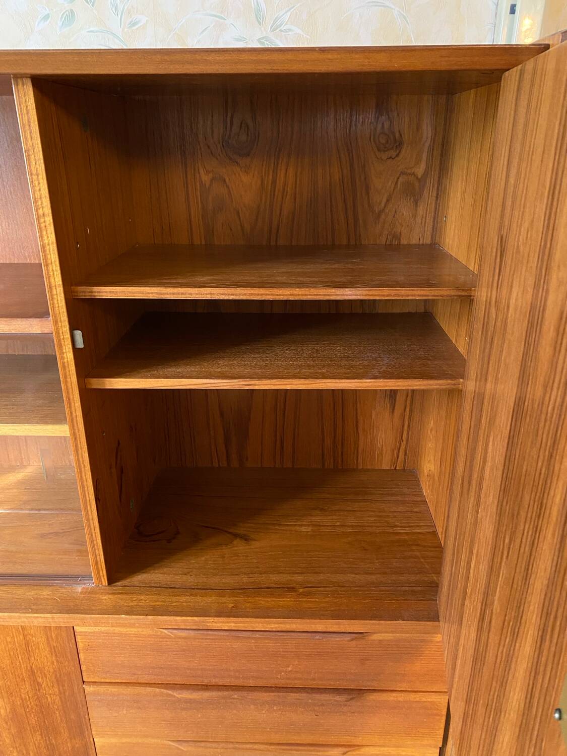 Vintage Scandinavian teak sideboard / buffet 1960