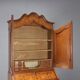 Antique trumeau in walnut, Italy, early 20th century.