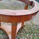 Empire style pedestal table with marble top