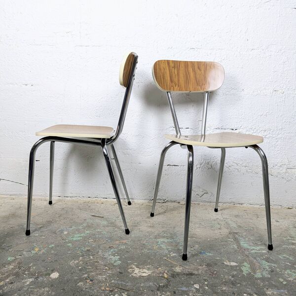 Duo de chaises en formica