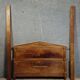 Antique grand lit in flame mahogany – Empire / Restoration / 20th century style