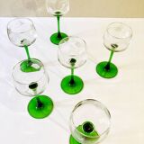 Set of 6 Alsatian wine glasses