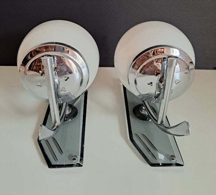 Pair of 70s wall lights
