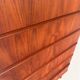 Chiffonnier « tallboy » vintage danois en teck avec 7 tiroirs