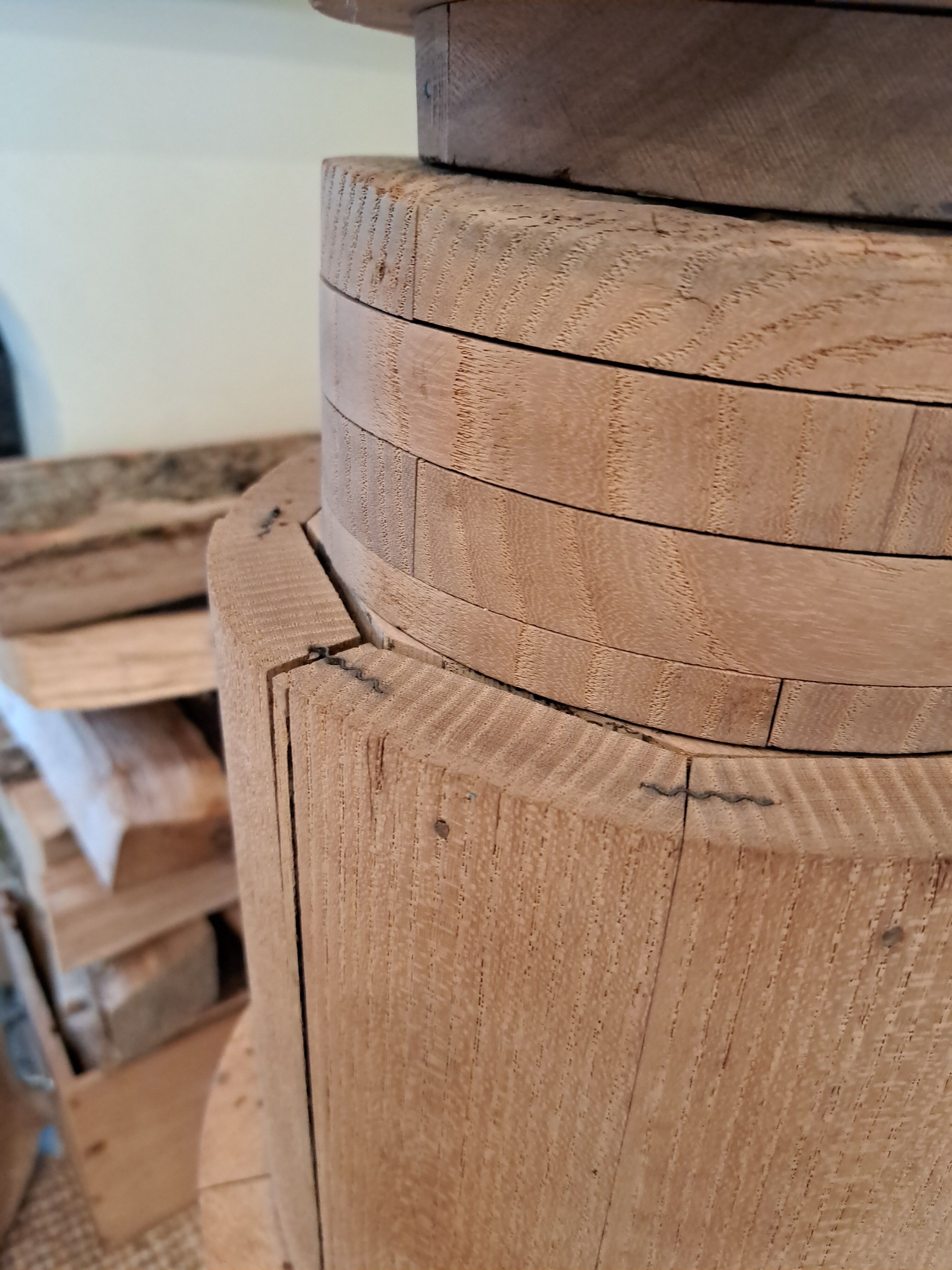 Vintage pulley floor lamp revisited