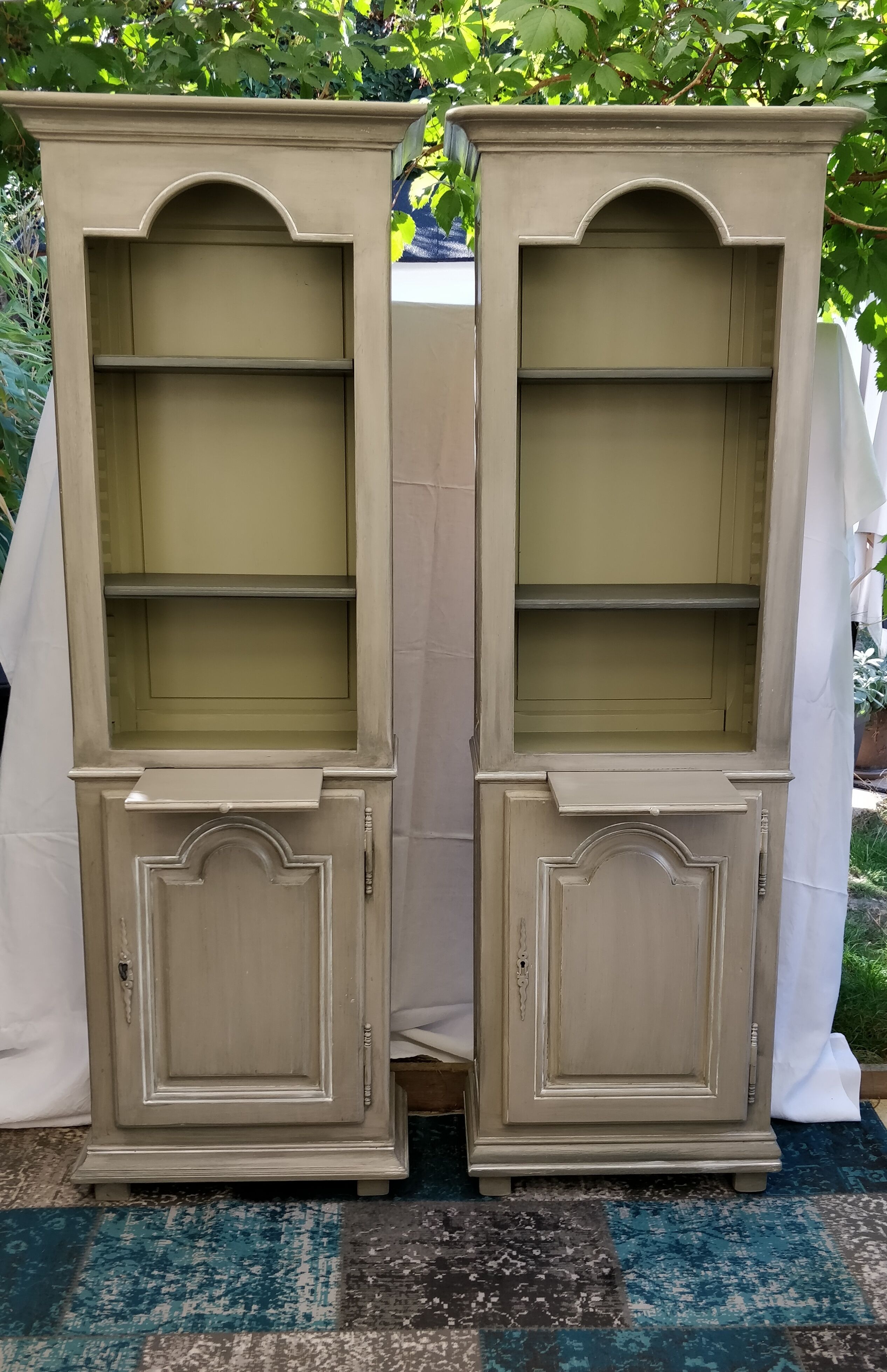 Pair of old-time-skated libraries