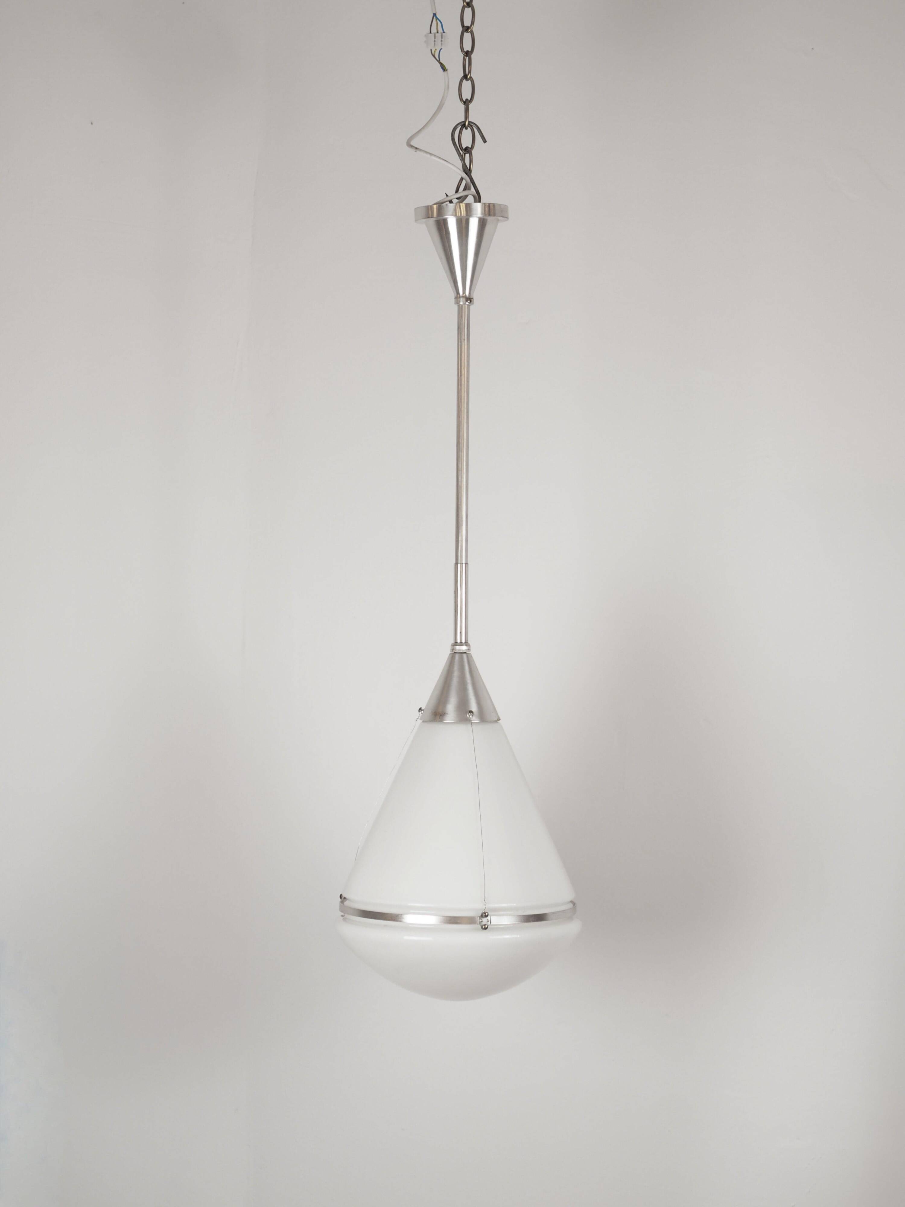 Iconic pendant lamp "Luzette" by Peter Behrens for Siemens, c. 1910s