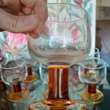 Luminarc retro amber glass